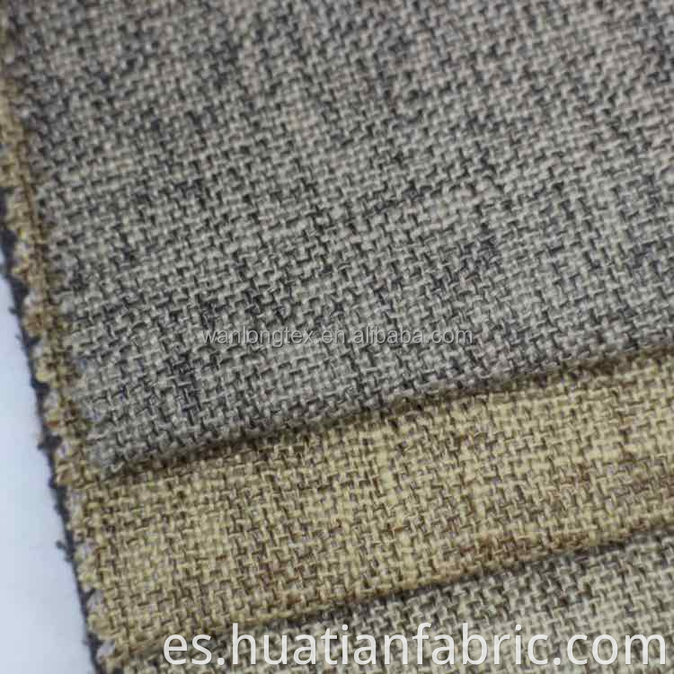 Tela suave del sofá de la tela del sofá teñido del estilo de lino del algodón para la silla